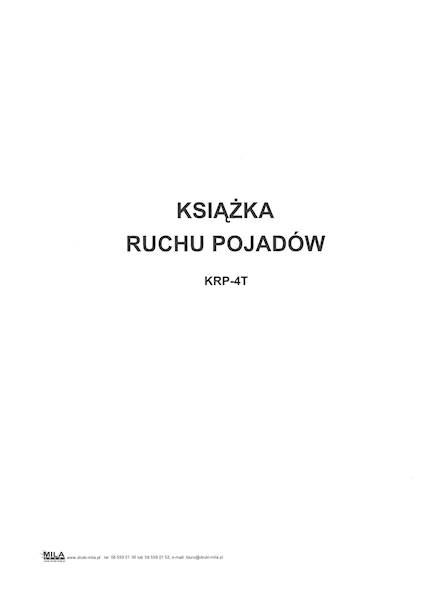 Książka ruchu pojazdów A4 100k. tw. opr.