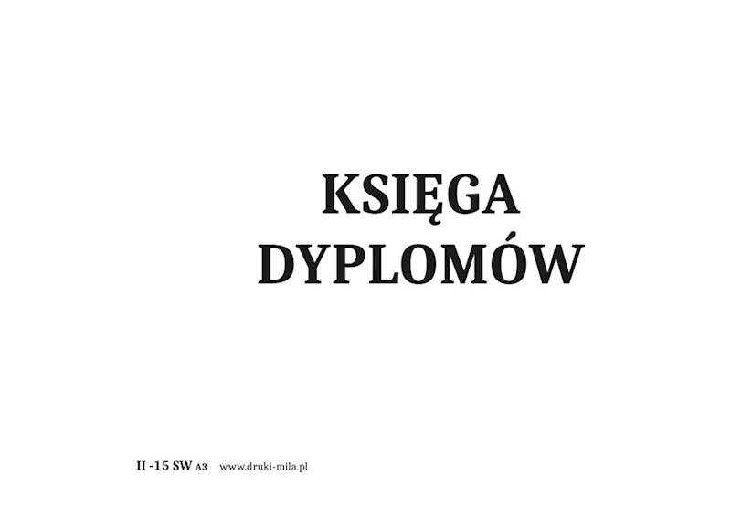 Księga dyplomów A3 100k. twarda oprawa