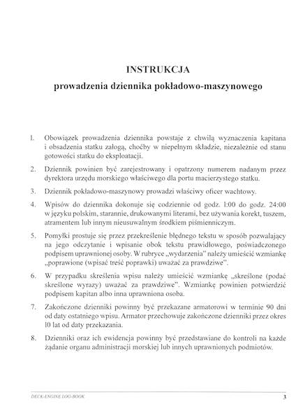 Dziennik pokładowo-maszynowy A4 twarda opr.