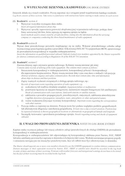 Dziennik GMDSS GMDSS LOG-BOOK