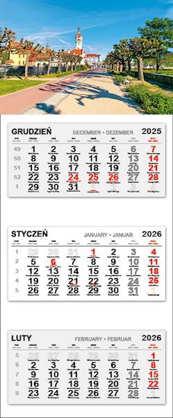 Kalendarz trójdzielny 2026 (12) SOPOT ALEJA SPACER