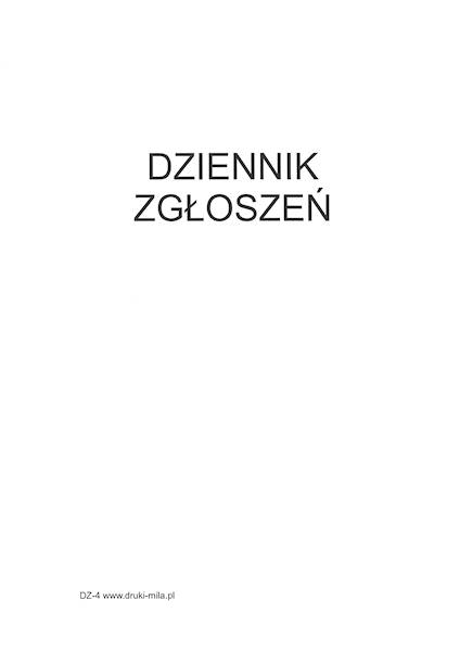 Dziennik zgłoszeń A4 DZ-4T 100k twarda oprawa