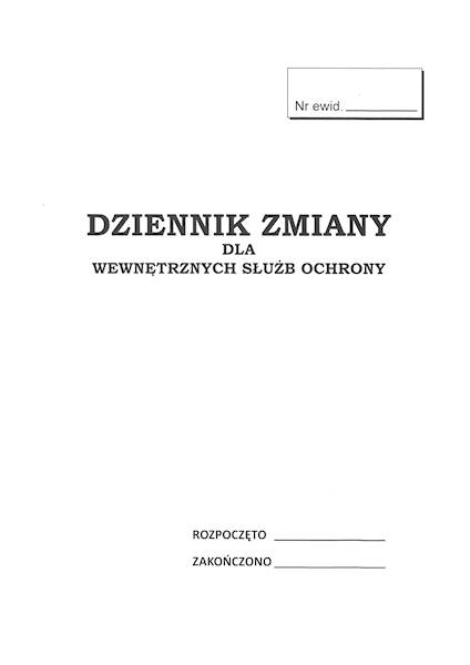 Dziennik zmian dla Wewnętrznych Slużb Ochrony Wew