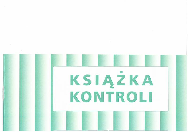 Książka kontroli KK-5 A5