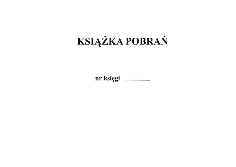 Książka Pobrań A4 150 kartek tw. opr.