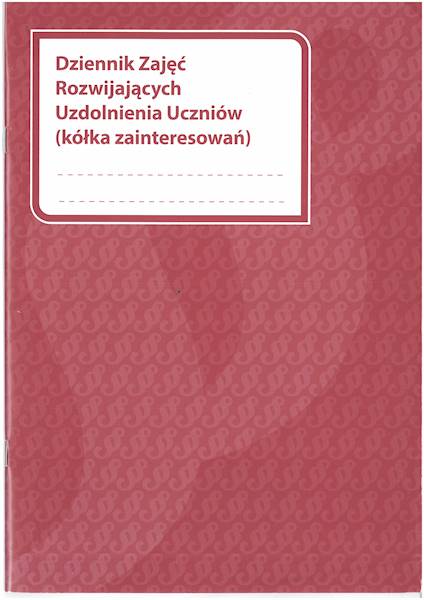 Dziennik zajęć rozwijających uzdolnienia uczniów 
