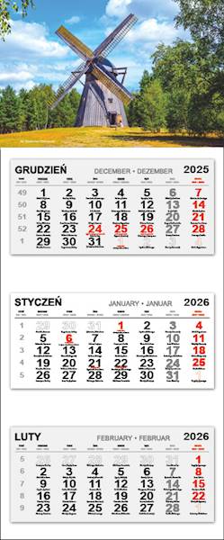 Kalendarz trójdzielny 2025 (27) WIATRAK