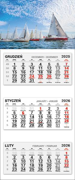 kalendarz trójdzielny 2026 (26)  ŻAGLÓWKI