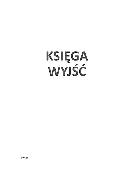 Księga wyjść A4/100 k.t.oprawa KW/A4