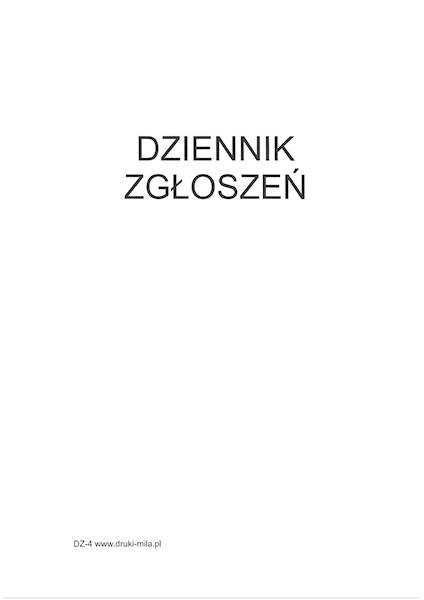 Dziennik zgłoszeń A4 DZ-4T 200k twarda oprawa