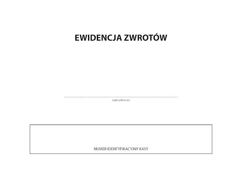Ewidencja zwrotów A5 32k. EZ-5