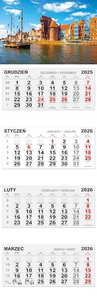 Kalendarz czterodzielny 2026 (1) ŻURAW Żaglowiec