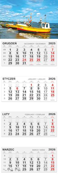 Kalendarz czterodzielny 2026 (9) SOPOT ŁODZIE