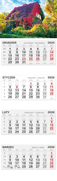 Kalendarz czterodzielny 2026 (20) DOM JESIENNY