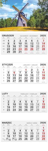 Kalendarz czterodzielny 2026 (27) WIATRAK