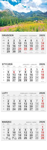 Kalendarz czterodzielny 2026 (25) GÓRY