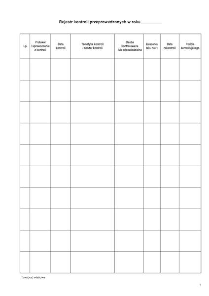 Książka kontroli wewnetrznej MEN-KKW 48 stron