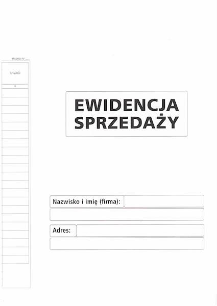 Ewidencja sprzedaży A5 ES-5 pion