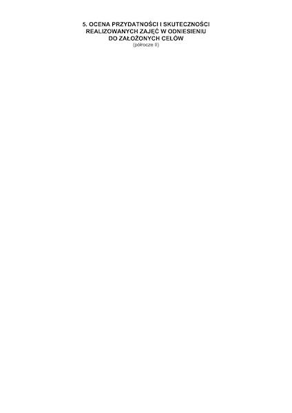 Dziennik zajęć dodatkowych MEN-I/6D