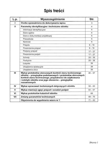 Książka obiektu mostowego 