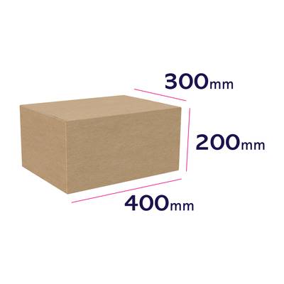 Pudło z tektury falistej 400 x 300 x 200 mm