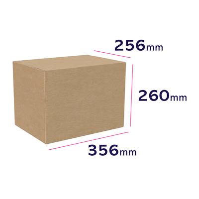 Pudło z tektury falistej 356x256x260 mm