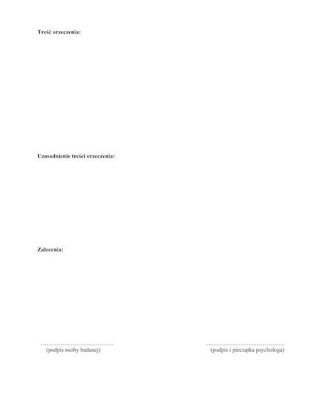 Karta badania psychologicznego A3 KBP-43 100szt.