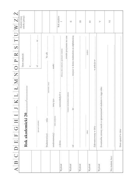 Akta studenta II-31-SW