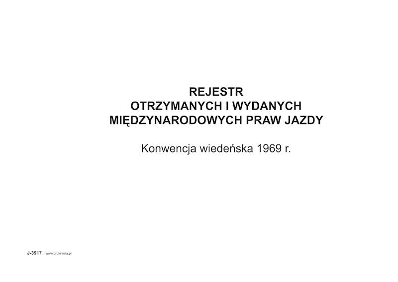 Rejestr międzynarodowych praw jazdy 100k. tw.
