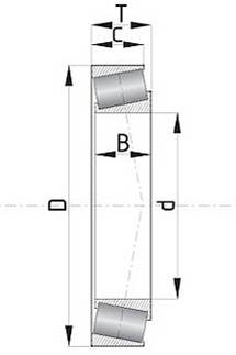 Łożysko 30202 IMP-CT 15x35x11,75