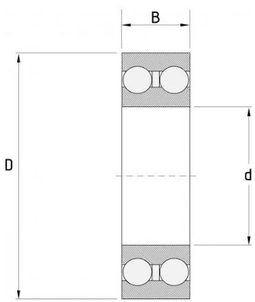 Łożysko 4202 2RS CODEX 15x35x14