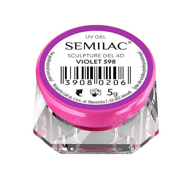 Semilac SCULPTURE GEL 4D VIOLET plastelina 598 5g