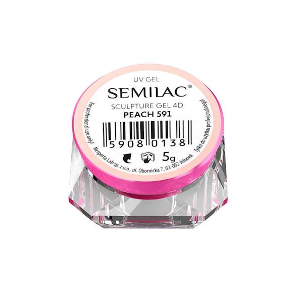 Semilac SCULPTURE GEL 4D PEACH plastelina 591 5g