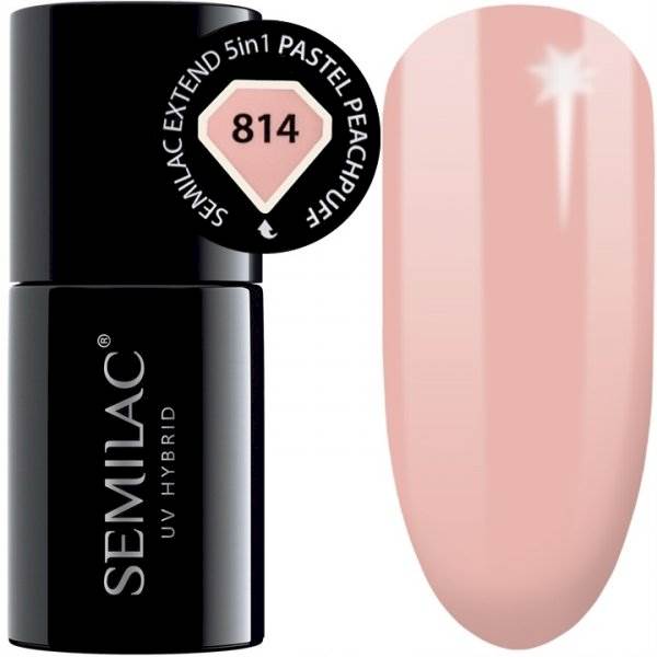 Semilac Extend Base 5w1 Pastel Peach 814 7 ml