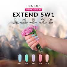Semilac Extend Base 5w1 Pastel Peach 814 7 ml