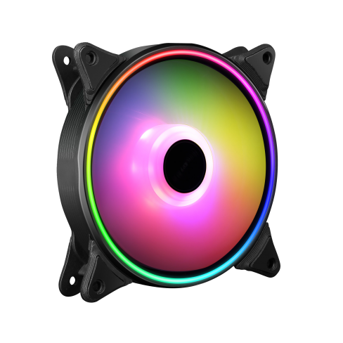 Wentylator 12cm RING led RGB molex RAINBOW 2