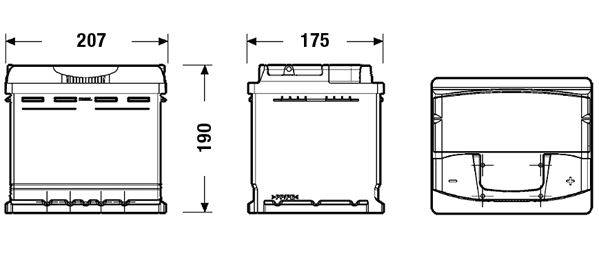 Akumulator Centra 53AH 540A FUTURA P+