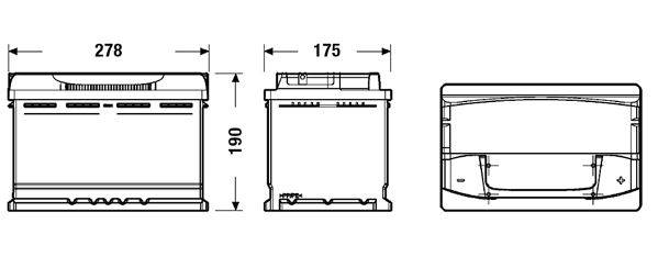 Akumulator Centra 77AH 760A FUTURA P+
