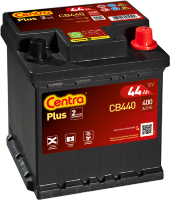 Akumulator Centra 44AH 400A PLUS P+