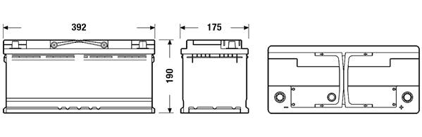 Akumulator Centra 110AH 850A PLUS P+