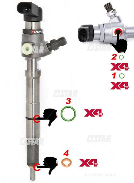 Zestaw uszczelek STAR do 03L130277B