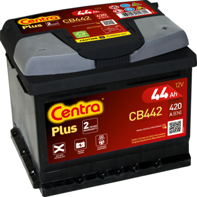 Akumulator Centra 44AH 420A PLUS P+