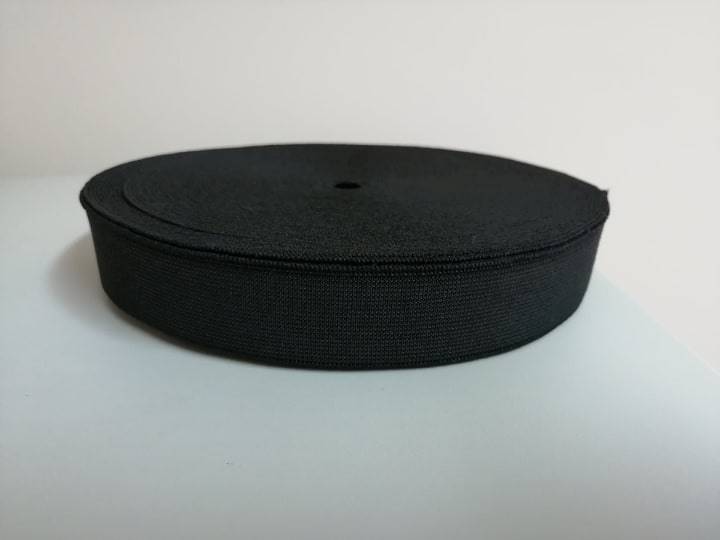 Guma tkana czarna - 30mm - 25mb