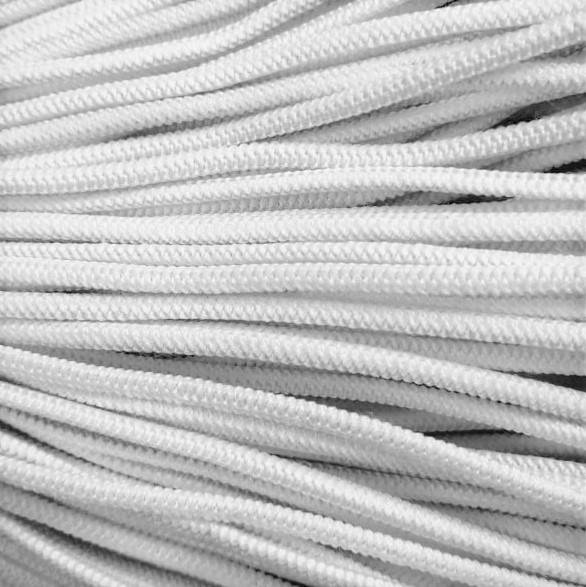 Guma okrągła mocna 3mm - biała - 50mb/opak.