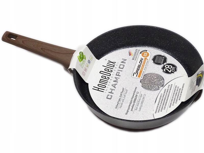 Patelnia CHAMPION 28cm z powłoką Greblon HD12192 HomeDelux