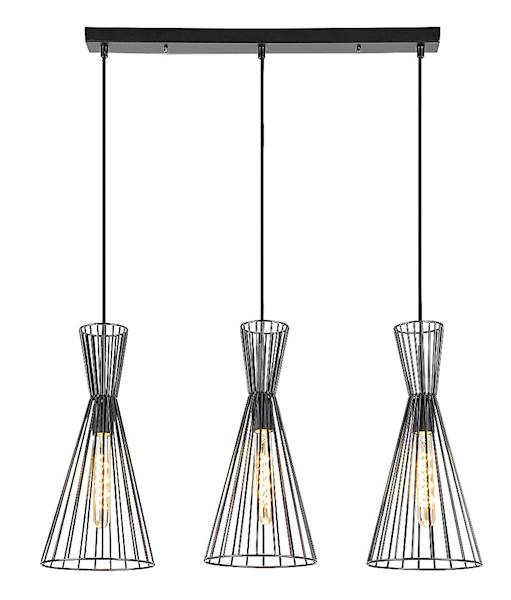 LEANDROS LAMPA WISZĄCA CZARNA 3xE27 150cm 72006 RABALUX