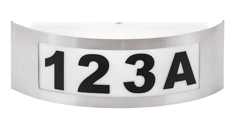 Kinkiet zewnętrzny INNSBRUCK 1xE27 inox + naklejki cyfry do naklejania 8749 RABALUX
