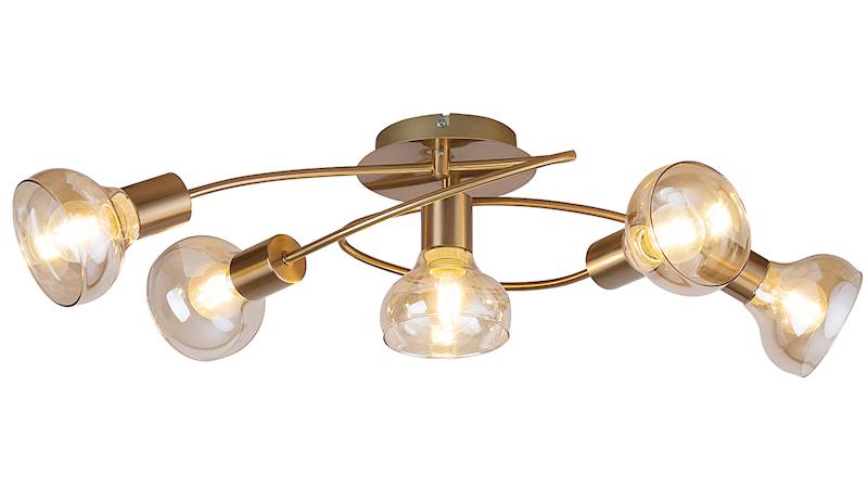 Lampa sufitowa HOLLY złota 5xE14 5552 RABALUX
