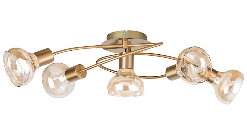 Lampa sufitowa HOLLY złota 5xE14 5552 RABALUX