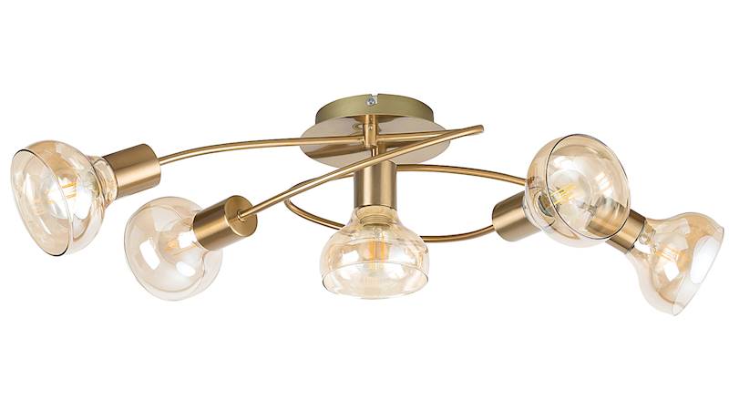 Lampa sufitowa HOLLY złota 5xE14 5552 RABALUX